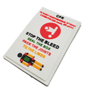 Storage Pocket Patch:  "Stop Bleed" and "CPR" Quick Reference