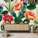 Stylish Cactus Flowers Wallpaper