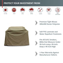 BBQ Outdoor Grill Cover 36"L x 26"D x 46"H Taupe