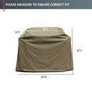BBQ Outdoor Grill Cover 48"L x 24"D x 40"H Taupe