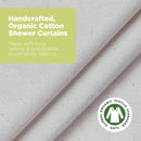 Organic Cotton Shower Curtain – Bath, Tub + Stall Sizes