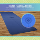 SuperLite TPE Yoga Mat - Extra Thick with Mandala & Energy Centering Line