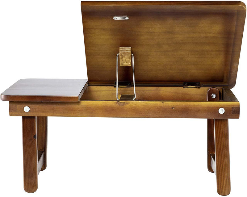 Wood Desk - Multi-Tasking Computer or Breakfast Tray - Natural Wood - Portable