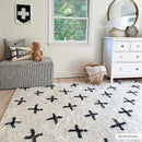 Bede Washable Swiss Cross Rug - 9x12 Clearance