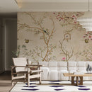 Vintage Cherry Blossom Chinoiserie Wallpaper Mural