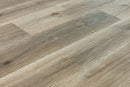 SPC Vinyl Rigid Core 7" Width 60" RL, 6mm Thick, 1.5mm IXPE Belize Mist, Peninsula Floors - Mazzia Collection angle plank view