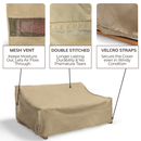 Patio Outdoor Large Sofa Cover Up to 93"L Taupe