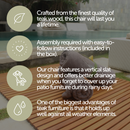 Telluride Oiled Teak Outdoor Patio Rocking Chair