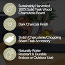 Teak Charcuterie/Cutting Board 24"