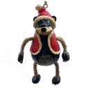 Bear With Santa Coat and Hat Ornament | Pack of 3 | Bert Anderson Collection