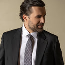 Veneto - Printed Silk Tie - Smoke