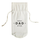 Best Dad Ever Cotton Canvas Wine Bag