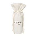 Best Dad Ever Cotton Canvas Wine Bag