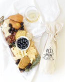 Best Mom Ever Cotton Canvas Wine Bag