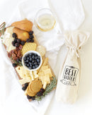 Best Sister Ever Cotton Canvas Wine Bag
