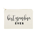 Best Grandma Ever Cotton Canvas Cosmetic Bag