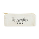 Best Grandma Ever Cotton Canvas Pencil Case and Travel Pouch