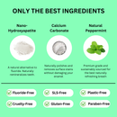 Coconut Mint Toothpaste Tablets | Plastic-Free | Nano Hydroxyapatite