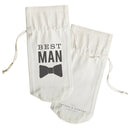 Best Man Cotton Canvas Wine Bag