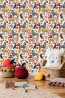 Voguish Forest Animals Wallpaper