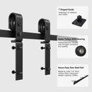 Bi-Folding Sliding Barn Door Hardware Track Kit (No Door)