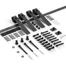 Bi-Folding Sliding Barn Door Hardware Track Kit (No Door)