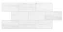 Bianco Dolomite Classic Marble Polished Floor Wall Tile black grouted top view