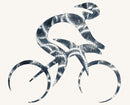 Bicyclist Metal Art