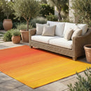 Big Sur - Sunset Striped Outdoor Rug for Patio