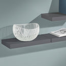 Bathroom Wall Shelf - 2 Inch Thick Floating Bathroom Shelves with Deep Shelf