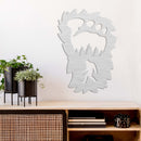Bigfoot Foot Print Metal Wall Art – Funny Sasquatch Outdoor Nature Decor