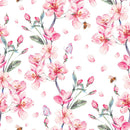Modish Pink Flowers Wallpaper Vogue