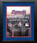NBA Basketball Photo Picture Frame Kit - Los Angeles Clippers (Blue Matting, Red Trim)