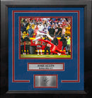Josh Allen Defender Hurdle Buffalo Bills 8" x 10" Framed Football Photo with Engraved Autograph