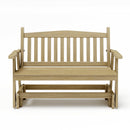 SimplyPoly Amish Made Mission Recycled Plastic Porch Glider