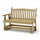SimplyPoly Amish Made Mission Recycled Plastic Porch Glider