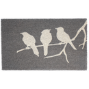 Birds On Branch Gray Coir Doormat