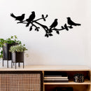 Birds on a Tree Branch Metal Wall Art – Nature Wildlife Home Decor