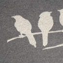 Birds On Branch Gray Coir Doormat