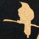 Birds On Branch - Black Coir Doormat
