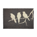 Birds On Branch Gray Coir Doormat