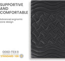 Premium Zoned Cooling Mattress Pad - Black