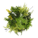 Draping Plant Arrangement Artificial Roof Hanging Disc 15in long – Black Frame – UV Resistant