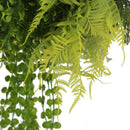 Draping Plant Arrangement Artificial Roof Hanging Disc 15in long – Black Frame – UV Resistant