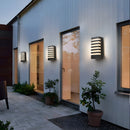 Black Outdoor Waterproof Aluminum LED Wall Sconce For Porch, Garden