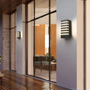 Black Outdoor Waterproof Aluminum LED Wall Sconce For Porch, Garden