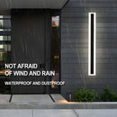 Black Outdoor Waterproof Tall Aluminum LED Wall lamp For Garden