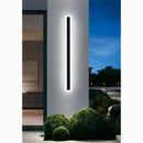 Black Outdoor Waterproof Tall Aluminum LED Wall lamp For Garden