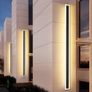 Black Outdoor Waterproof Tall Aluminum LED Wall lamp For Garden
