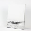 Black White Boho Tropical Wall Decor. Surfer, Waves